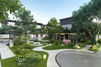 新中式住宅景观3D模型下载